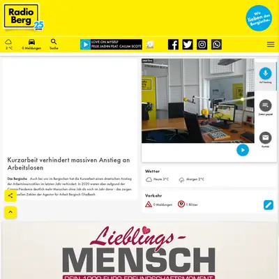 Radio Berg startsida 2021