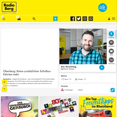 Radio Berg startsida 2023