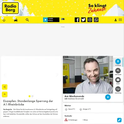 Radio Berg startsida 2025