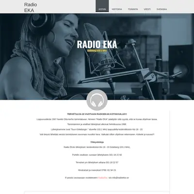 Radio Eka startsida 2022