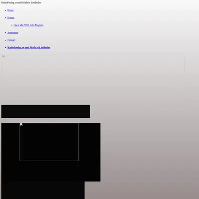 radiofredag.se startsida 2019