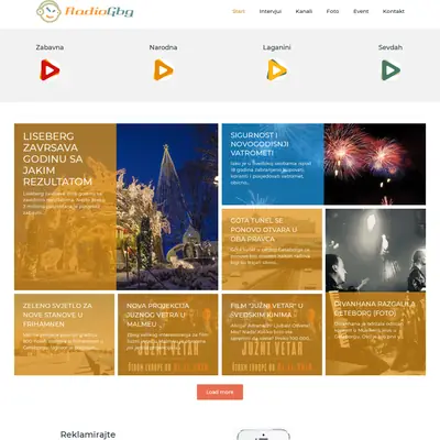 Radio Gbg startsida 2019