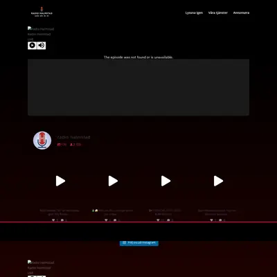Radio Halmstad startsida 2025