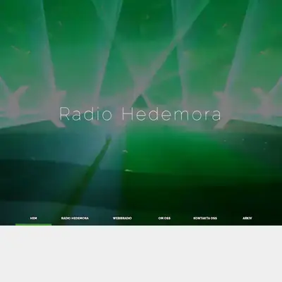 Radio Hedemora startsida 2018