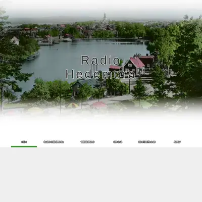 Radio Hedemora startsida 2020