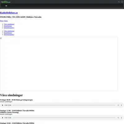Hällefors närradioförening startsida 2019