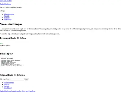 Hällefors närradioförening startsida 2020