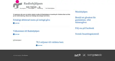 www.radiohjalpen.se startsida 2013