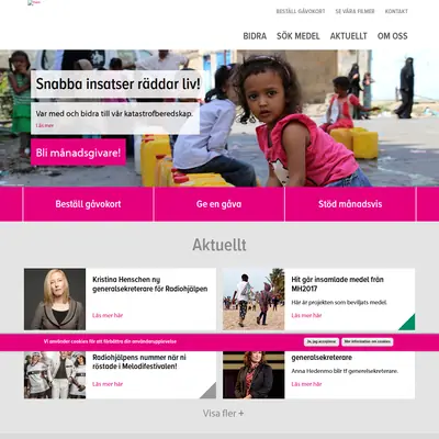 www.radiohjalpen.se startsida 2018