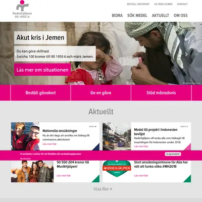 www.radiohjalpen.se startsida 2019