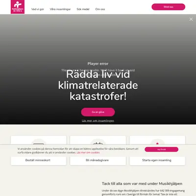 www.radiohjalpen.se startsida 2020