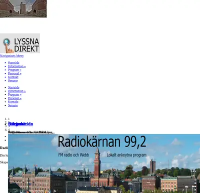 Radio Kärnan startsida 2016
