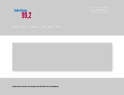 Radio Kärnan startsida 2025