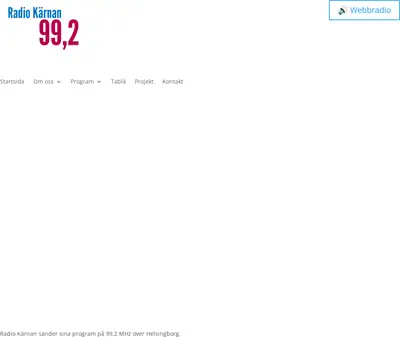 Radio Kärnan startsida 2026