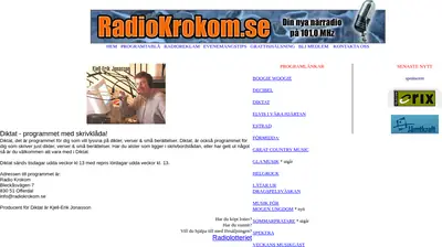 Radio Krokom startsida 2006