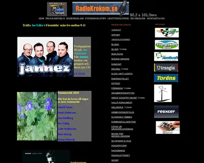 Radio Krokom startsida 2009