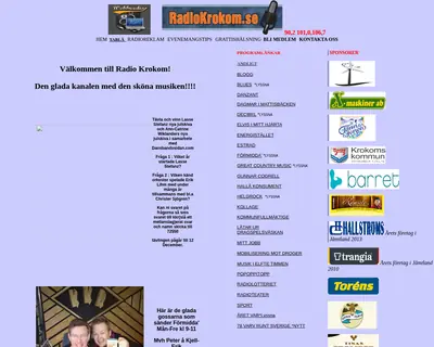 Radio Krokom startsida 2014