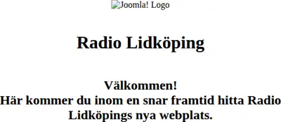 Radio A Lidköping startsida 2007