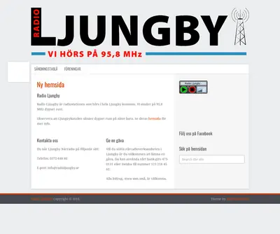 Radio Ljungby startsida 2019