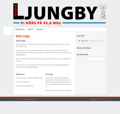 Radio Ljungby startsida 2024