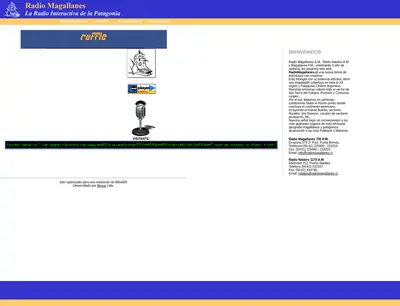 Radio Magallanes startsida 2004