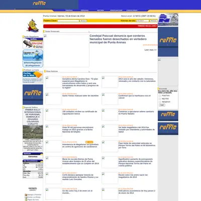 Radio Magallanes startsida 2014
