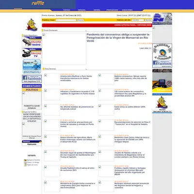 Radio Magallanes startsida 2021
