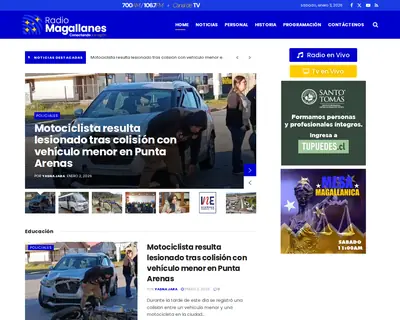 Radio Magallanes startsida 2026