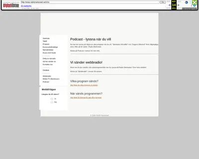 Mariestad FM startsida 2011