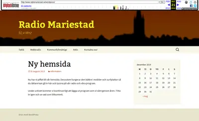 Mariestad FM startsida 2015