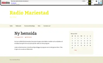 Mariestad FM startsida 2016