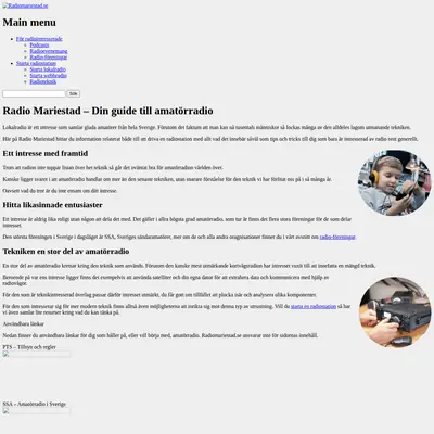 Mariestad FM startsida 2026