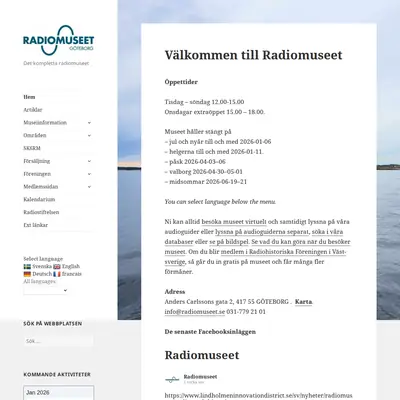 Audionen startsida 2026