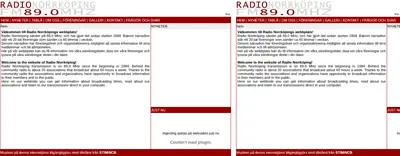 Radio Amiga (Norrköping). startsida 2007