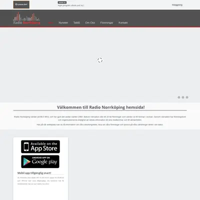Radio Amiga (Norrköping). startsida 2015