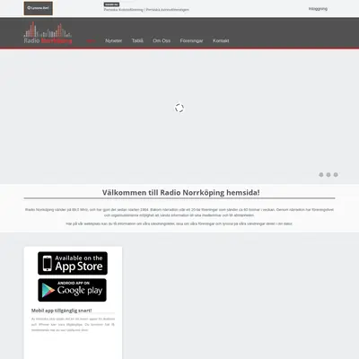 Radio Amiga (Norrköping). startsida 2016