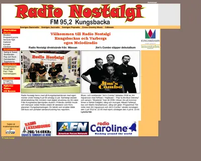 Radio Nostalgi startsida 2010