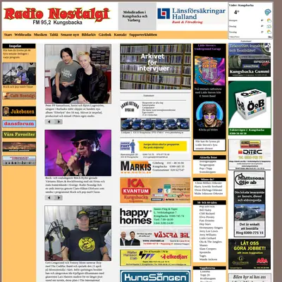 Radio Nostalgi startsida 2011