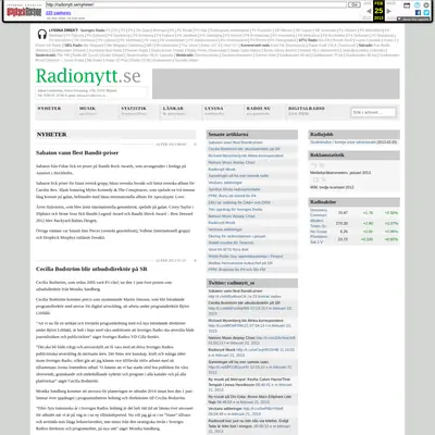 radionytt.se startsida 2013