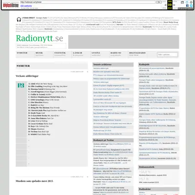 radionytt.se startsida 2016