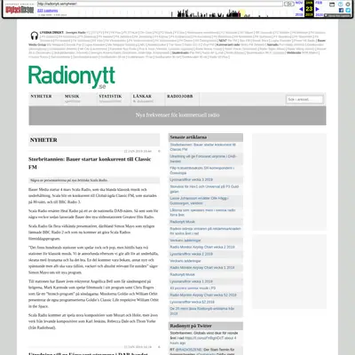 radionytt.se startsida 2019