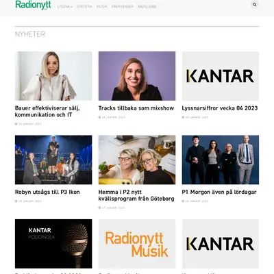 radionytt.se startsida 2023