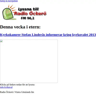Radio Öckerö startsida 2013
