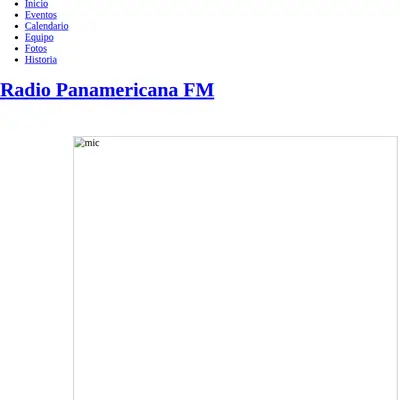 Panamericana FM startsida 2020