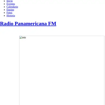 Panamericana FM startsida 2022