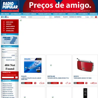 Radio Popular startsida 2012