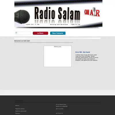 Radio Salam startsida 2014