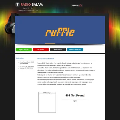 Radio Salam startsida 2017