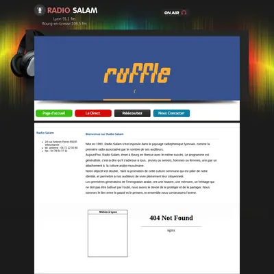 Radio Salam startsida 2018