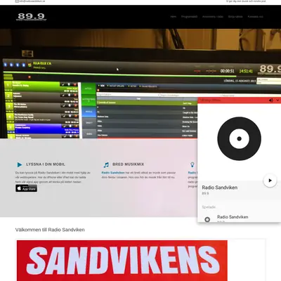 Radio Sandviken startsida 2017